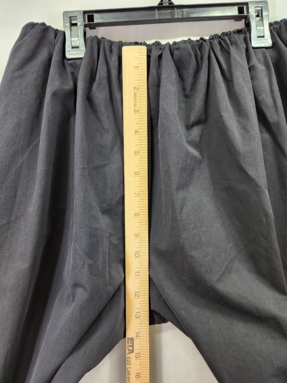 Lioness Black Wide Leg Trousers Size Small Minimalist Lagenlook Pull On Pockets - Picture 4 of 15